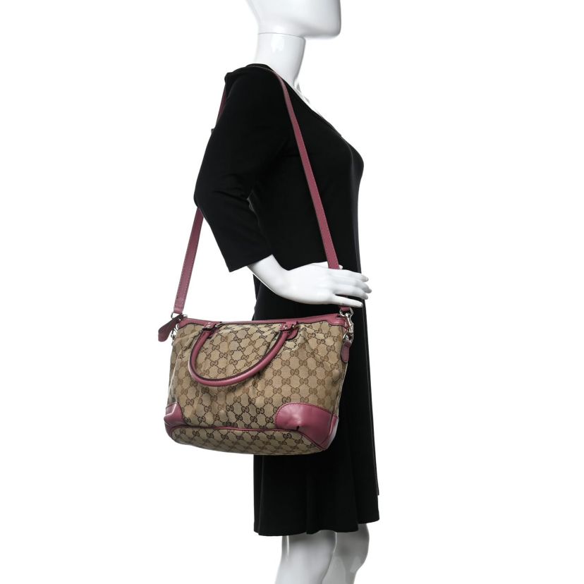 Gucci Sukey Tote Bag GG Canvas -FINAL SALE NO RETURNS