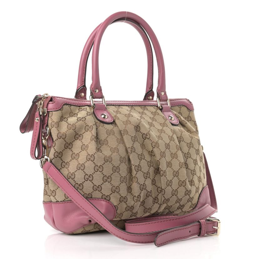 Gucci Sukey Tote Bag GG Canvas -FINAL SALE NO RETURNS