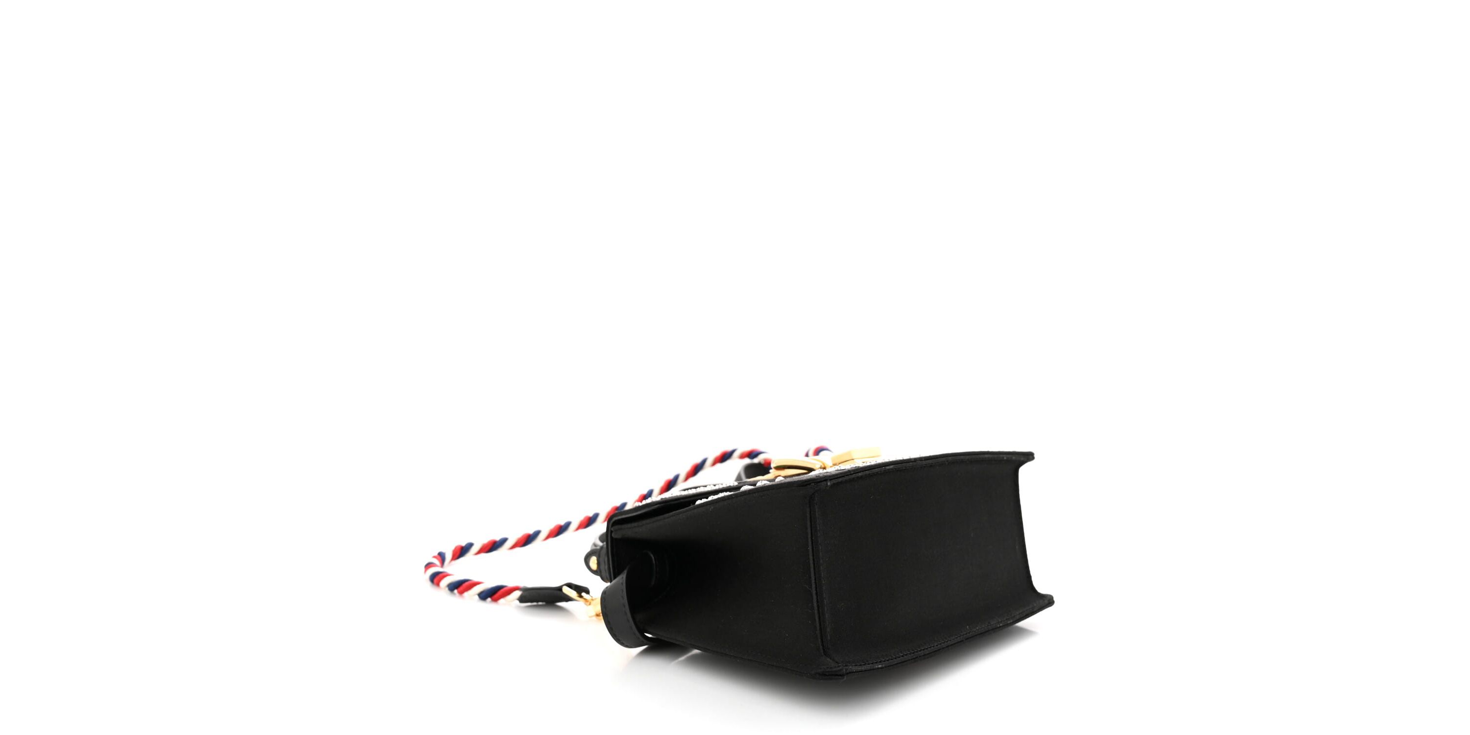 Gucci Calfskin Mini Sylvie Top Handle Bag White -FINAL SALE NO RETURNS