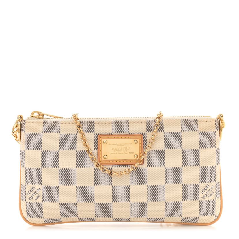 Louis Vuitton Damier Azur Pochette Milla MM -FINAL SALE NO RETURNS