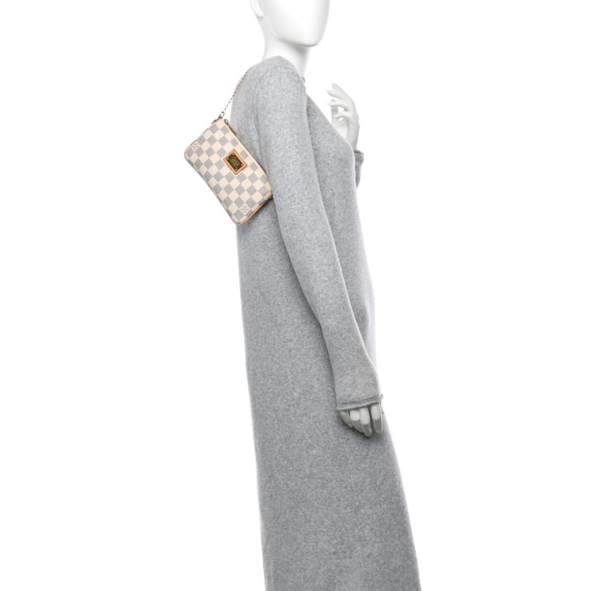 Louis Vuitton Damier Azur Pochette Milla MM -FINAL SALE NO RETURNS