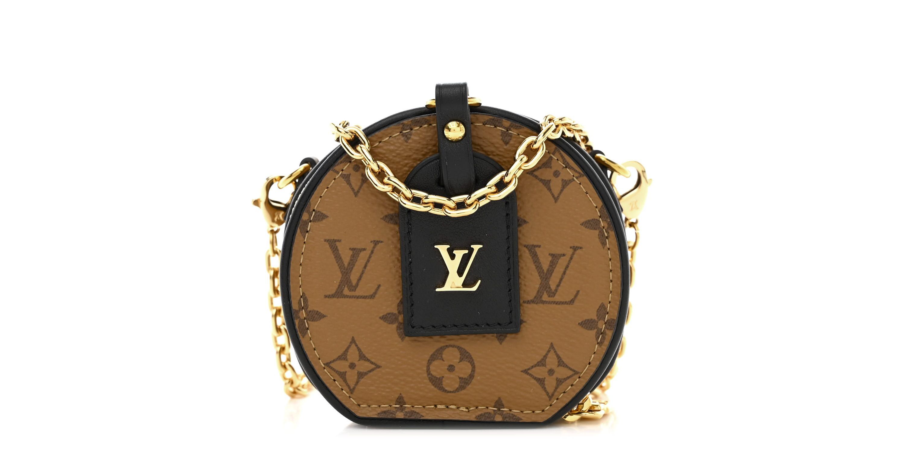 Louis Vuitton Reverse Monogram Boite Chapeau Necklace -FINAL SALE NO RETURNS
