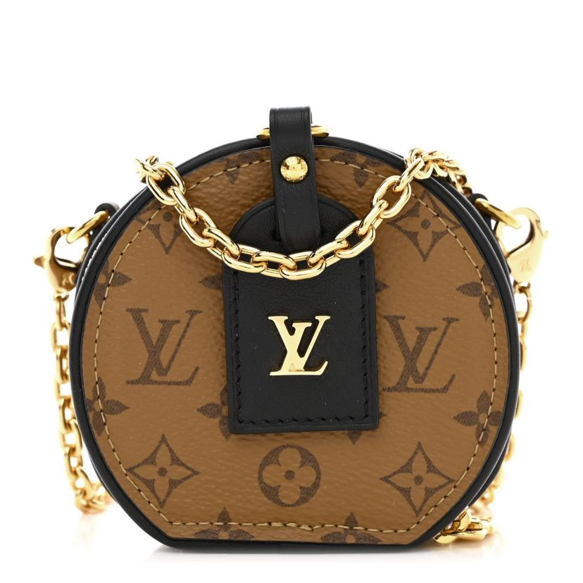 Louis Vuitton Reverse Monogram Boite Chapeau Necklace -FINAL SALE NO RETURNS