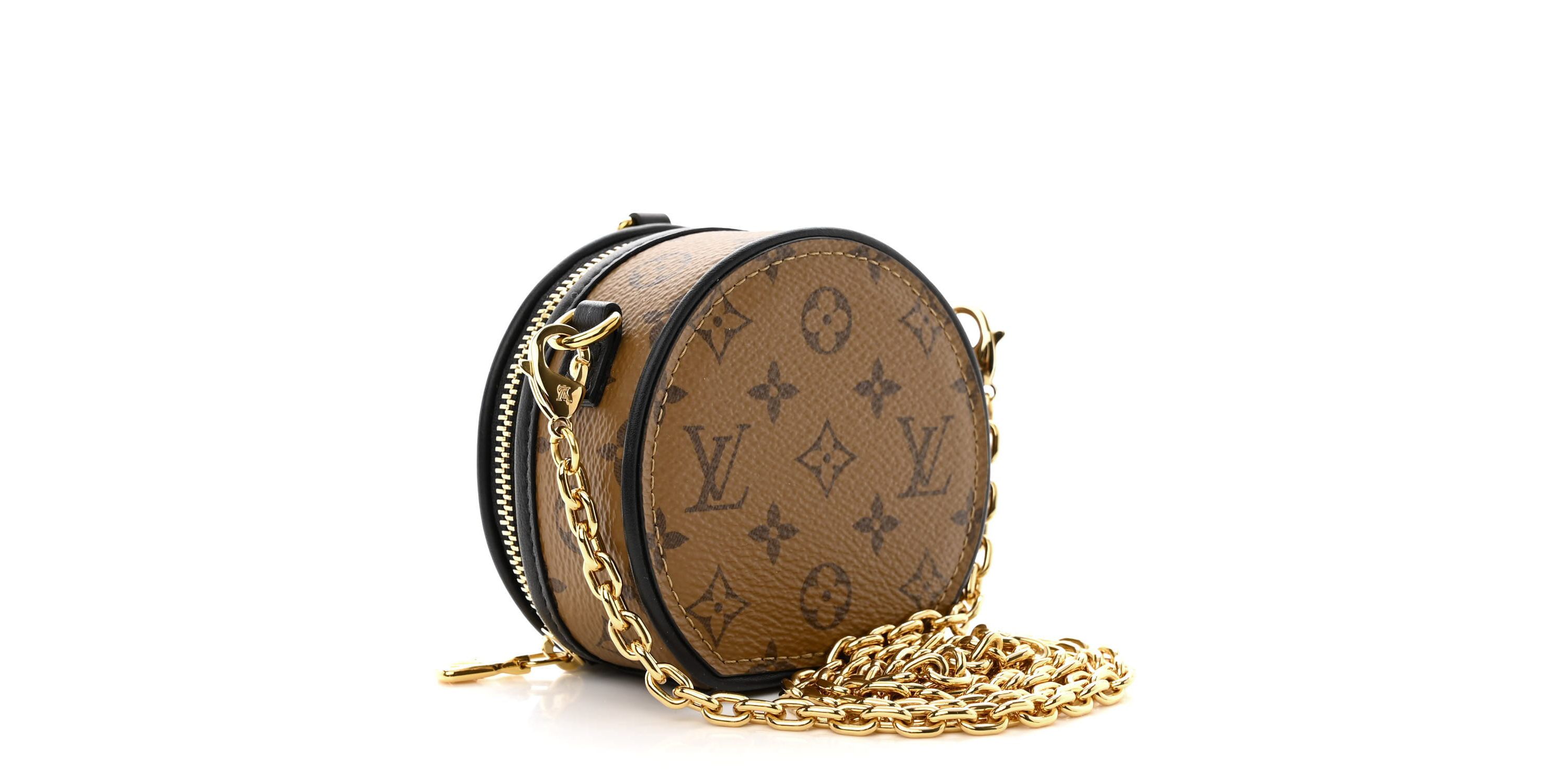 Louis Vuitton Reverse Monogram Boite Chapeau Necklace -FINAL SALE NO RETURNS