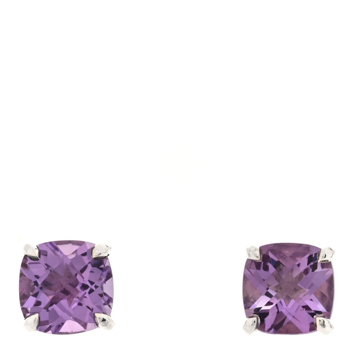 Tiffany Sterling Silver Amethyst Sparklers Stud Earrings -FINAL SALE NO RETURNS