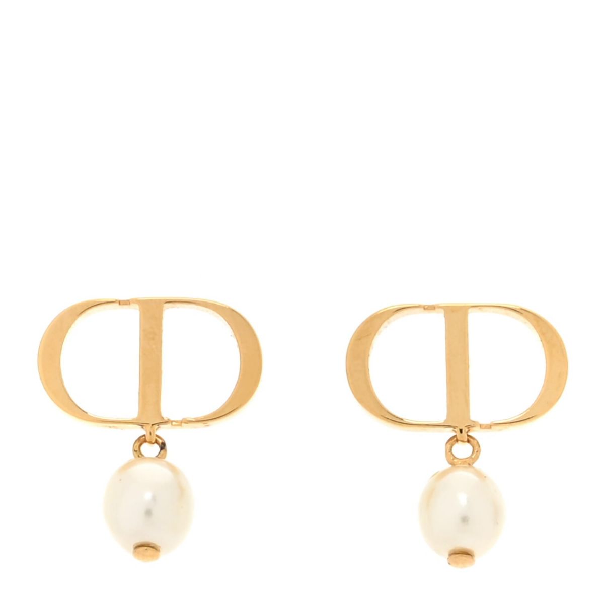 Gucci Pearl Petit CD Earrings Gold -FINAL SALE NO RETURNS