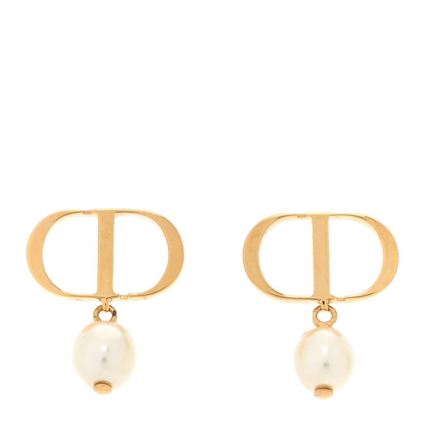 Gucci Pearl Petit CD Earrings Gold -FINAL SALE NO RETURNS