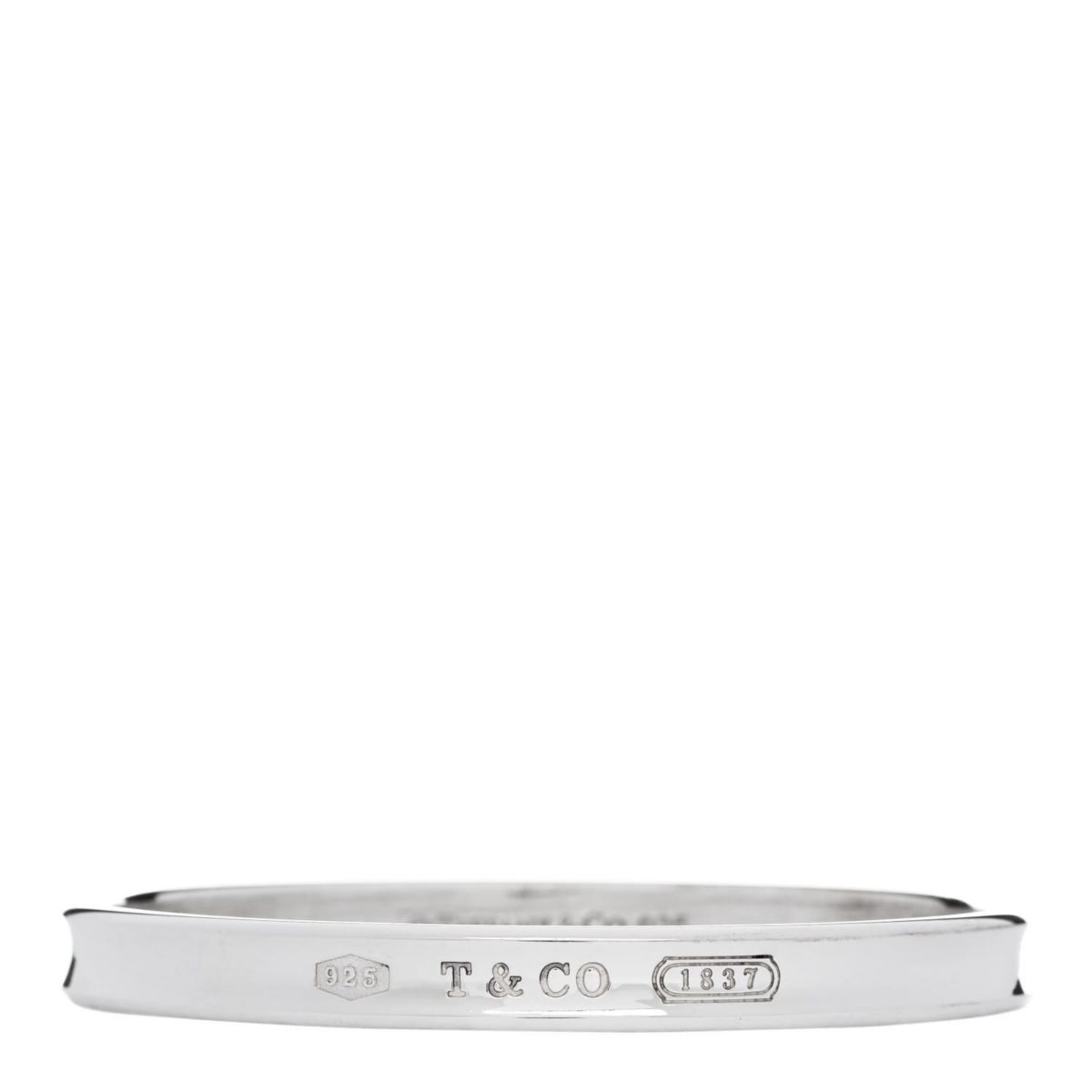 Tiffany Sterling Silver Narrow 1837 Bangle Bracelet -FINAL SALE NO RETURNS