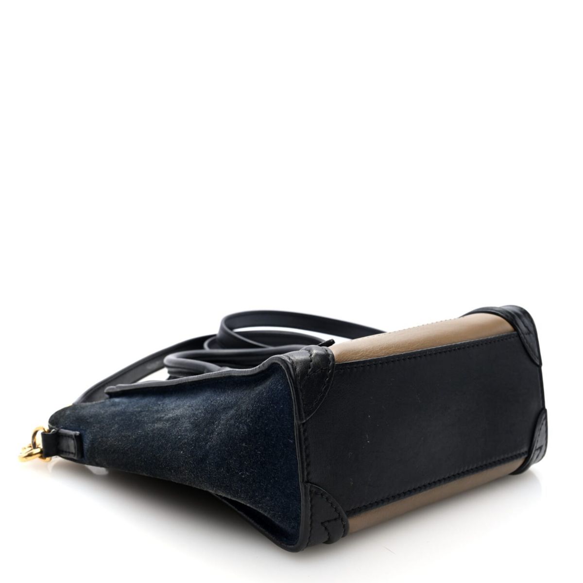 Celine Calfskin Suede Nano Tri-Color Luggage Sand -FINAL SALE NO RETURNS