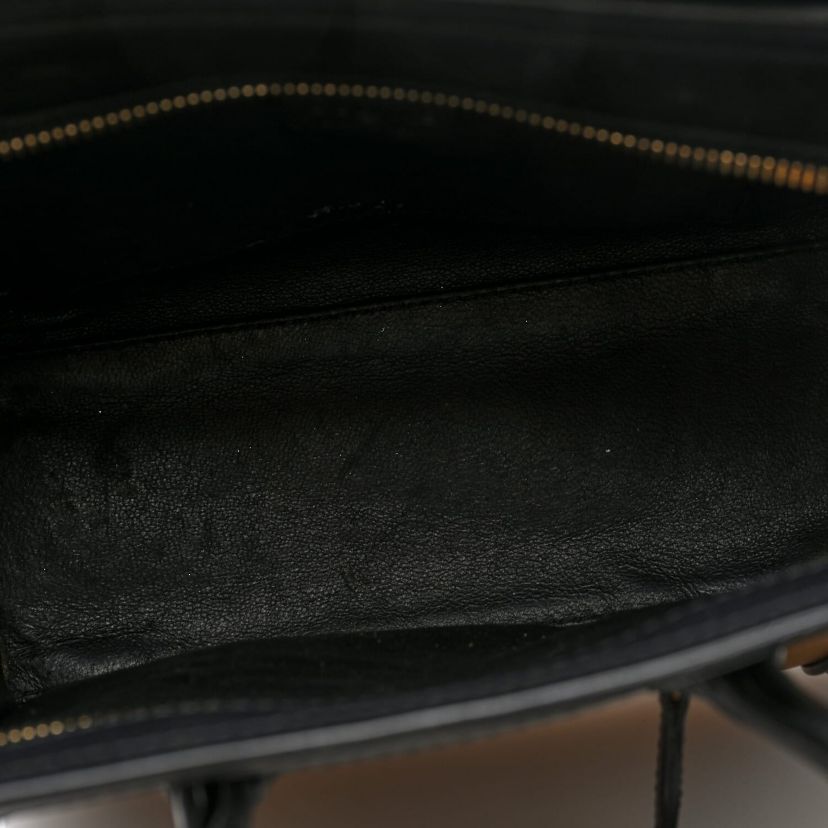 Celine Calfskin Suede Nano Tri-Color Luggage Sand -FINAL SALE NO RETURNS