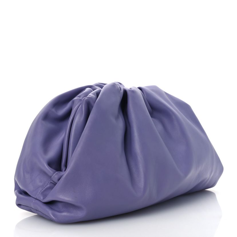 Bottega Veneta Smooth Butter Calf The Pouch Oversized Clutch Lavender -FINAL SALE NO RETURNS