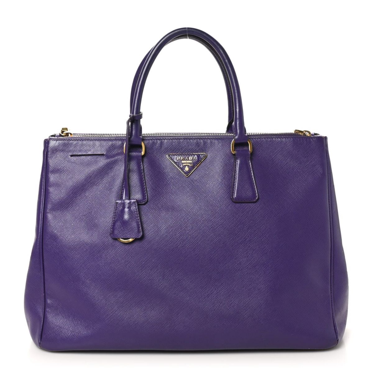 Prada Saffiano Large Galleria Double Zip Tote Viola -FINAL SALE NO RETURNS