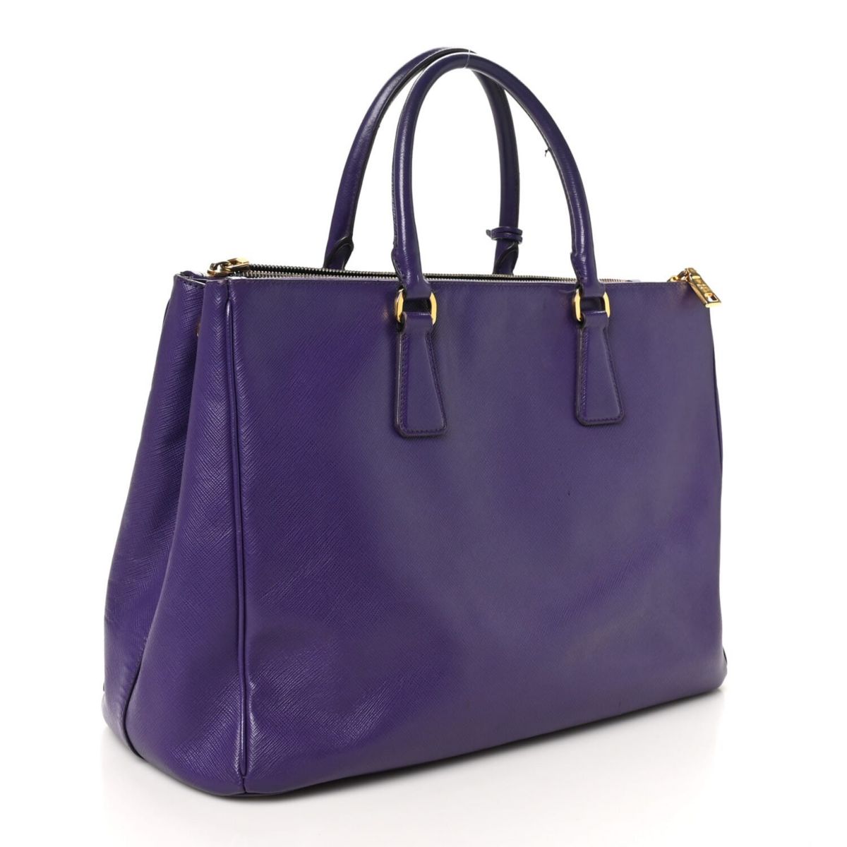 Prada Saffiano Large Galleria Double Zip Tote Viola -FINAL SALE NO RETURNS