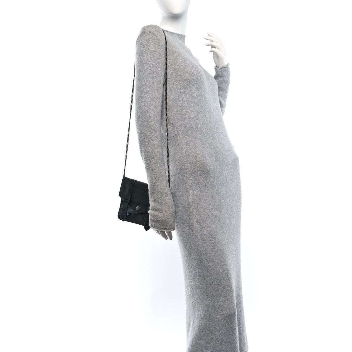 Proenza Schouler Lambskin Large PS1 Chain Wallet Black -FINAL SALE NO RETURNS