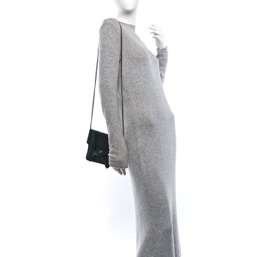 Proenza Schouler Lambskin Large PS1 Chain Wallet Black -FINAL SALE NO RETURNS