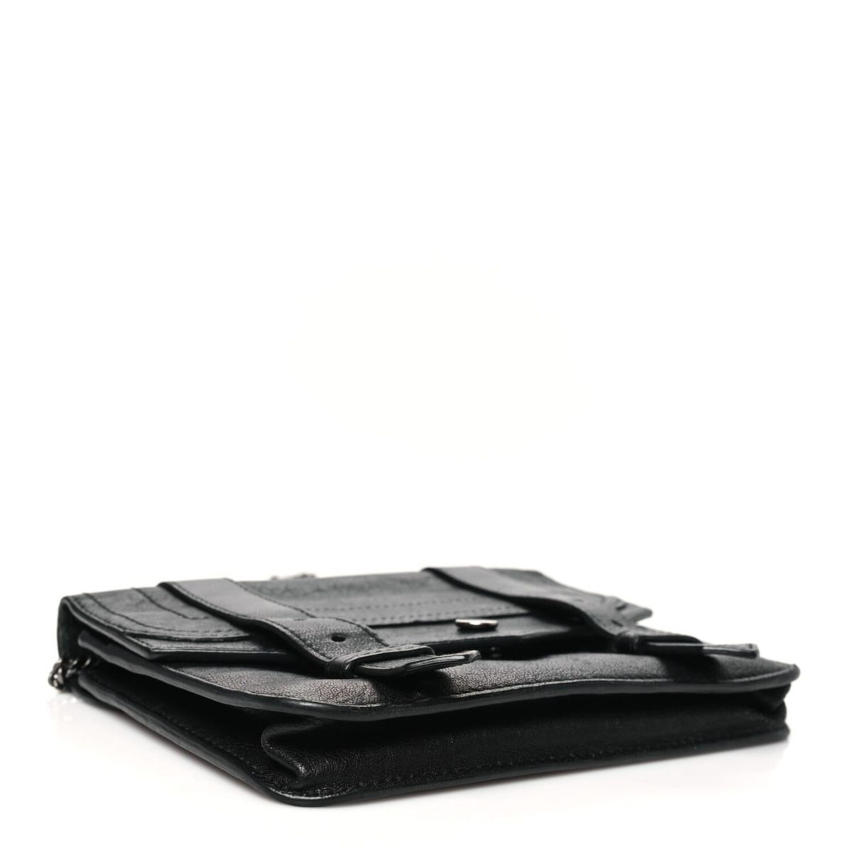 Proenza Schouler Lambskin Large PS1 Chain Wallet Black -FINAL SALE NO RETURNS