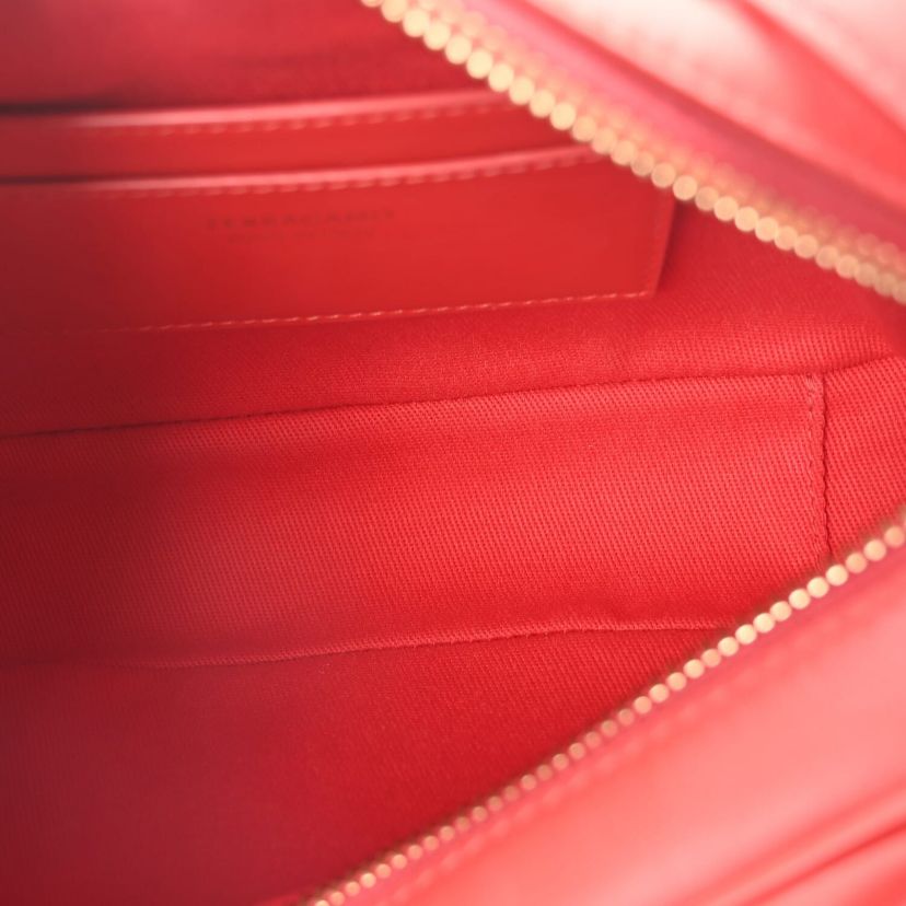 Salvatore Ferragamo Calfskin Gancio Small Archive Camera Case Flame Red -FINAL SALE NO RETURNS