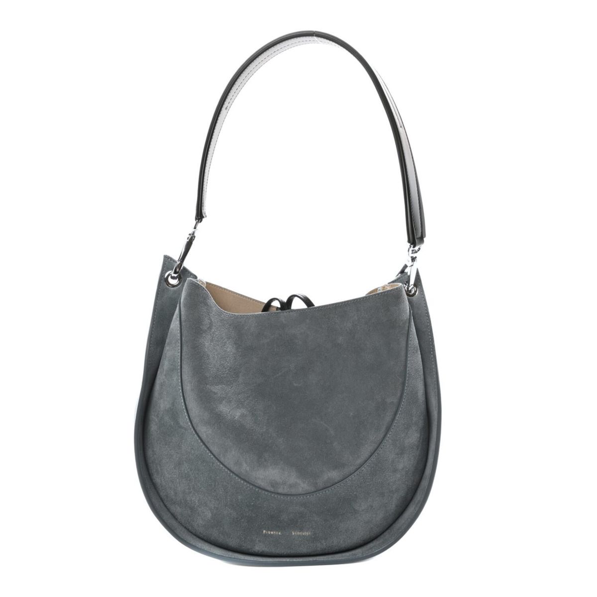 Proenza Schouler Suede Arch Shoulder Bag Faded Turquoise -FINAL SALE NO RETURNS