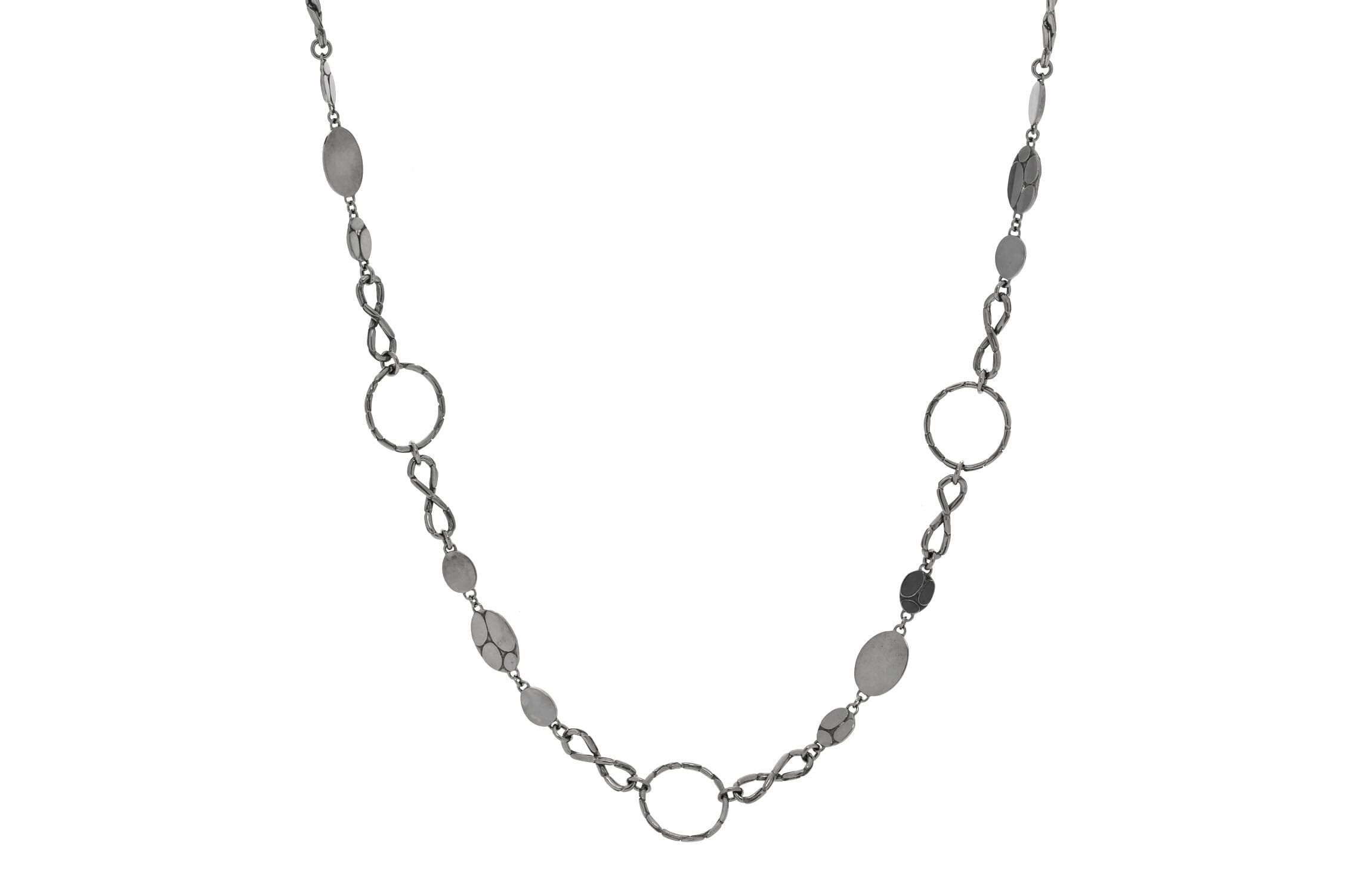 John Hardy Sterling Silver Kali Round-Link Infinity Necklace -FINAL SALE NO RETURNS