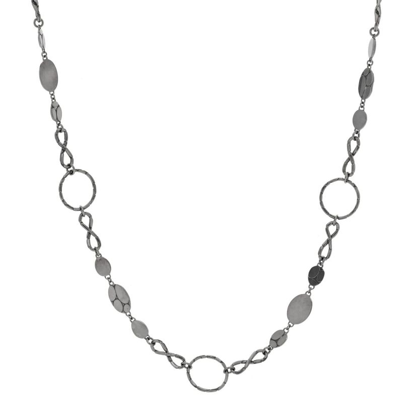 John Hardy Sterling Silver Kali Round-Link Infinity Necklace -FINAL SALE NO RETURNS