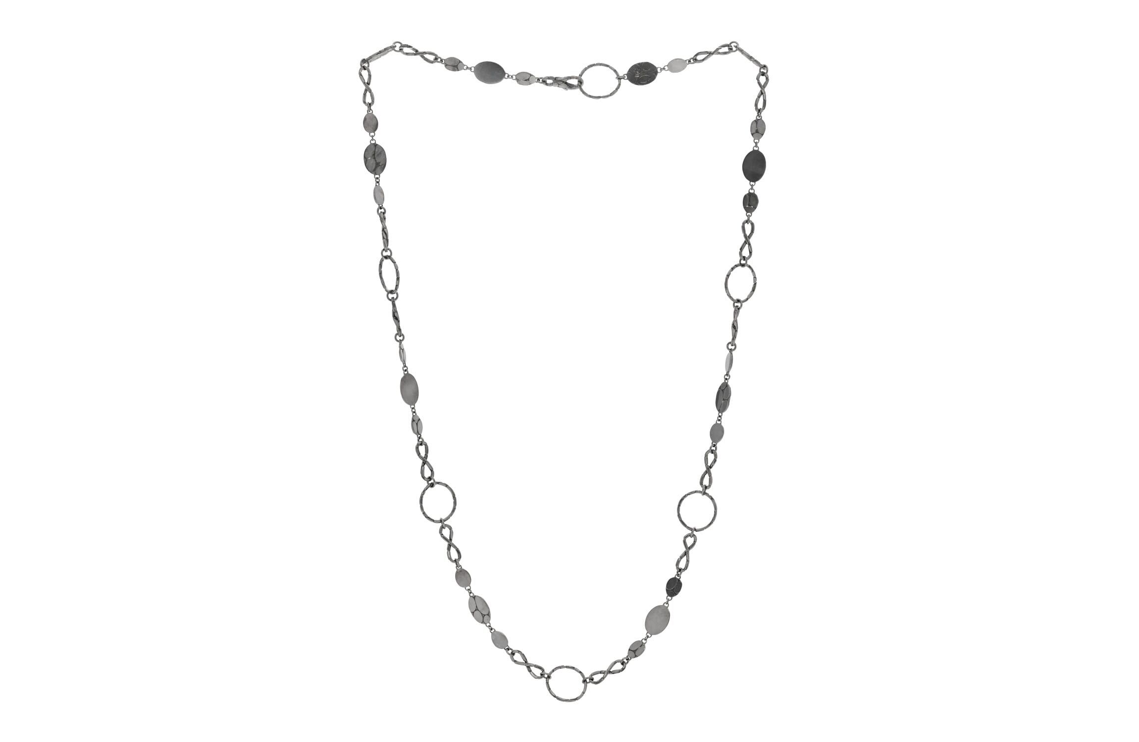 John Hardy Sterling Silver Kali Round-Link Infinity Necklace -FINAL SALE NO RETURNS