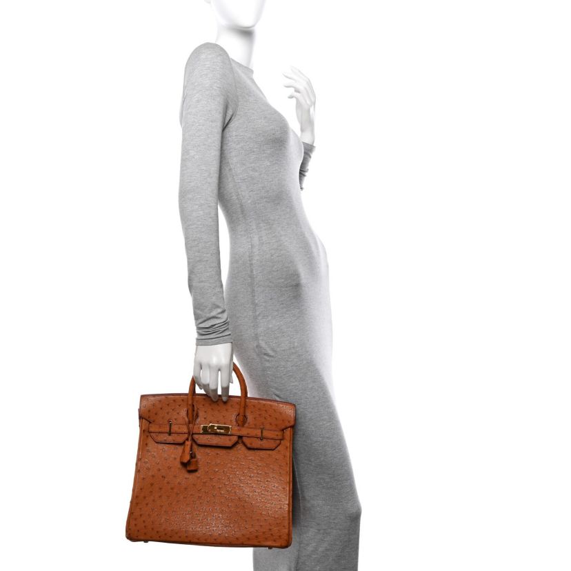 Hermes Ostrich HAC Birkin 32 Gold -FINAL SALE NO RETURNS