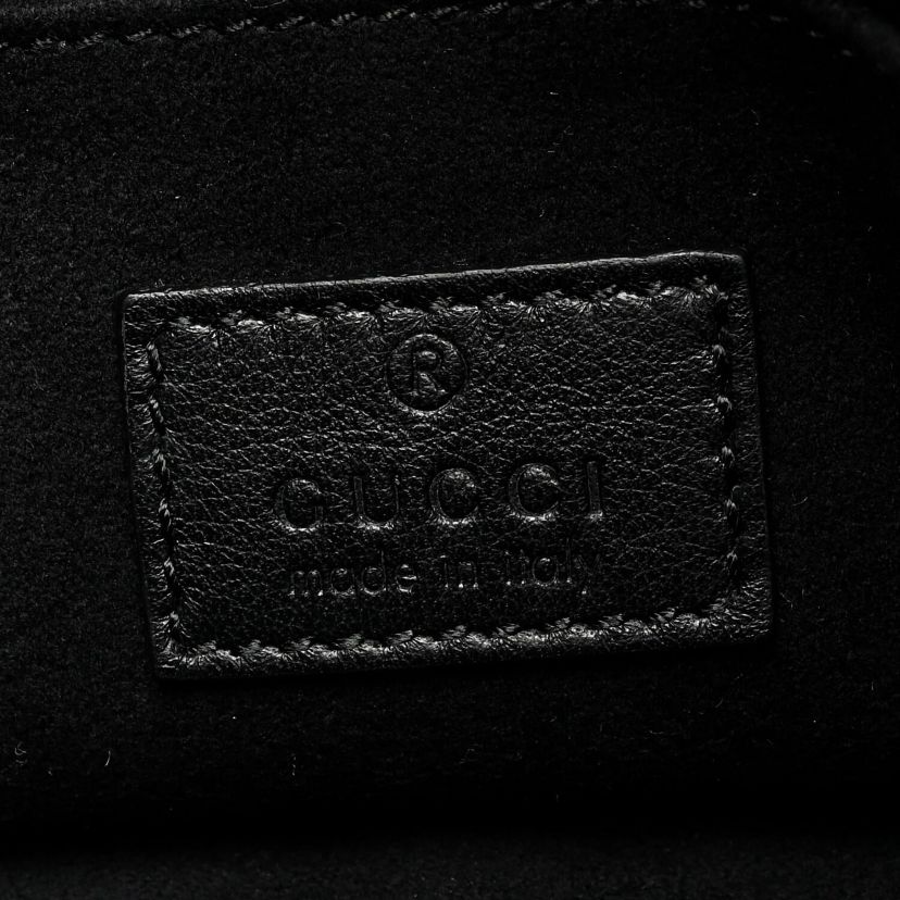 Gucci Shearling Small Jackie 1961 Shoulder Bag Black -FINAL SALE NO RETURNS