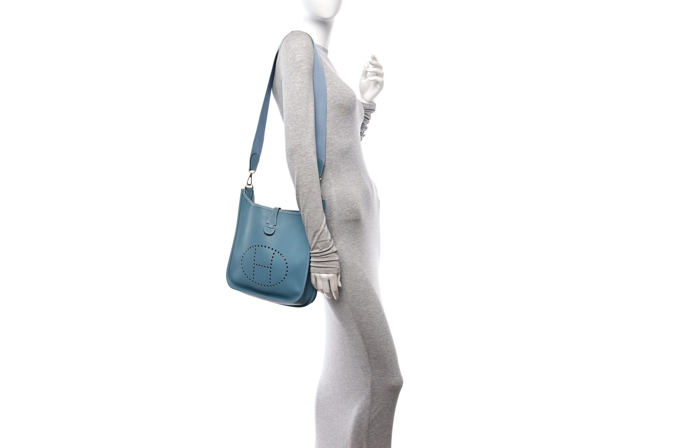 Hermes Epsom Evelyne II PM Blue Jean -FINAL SALE NO RETURNS