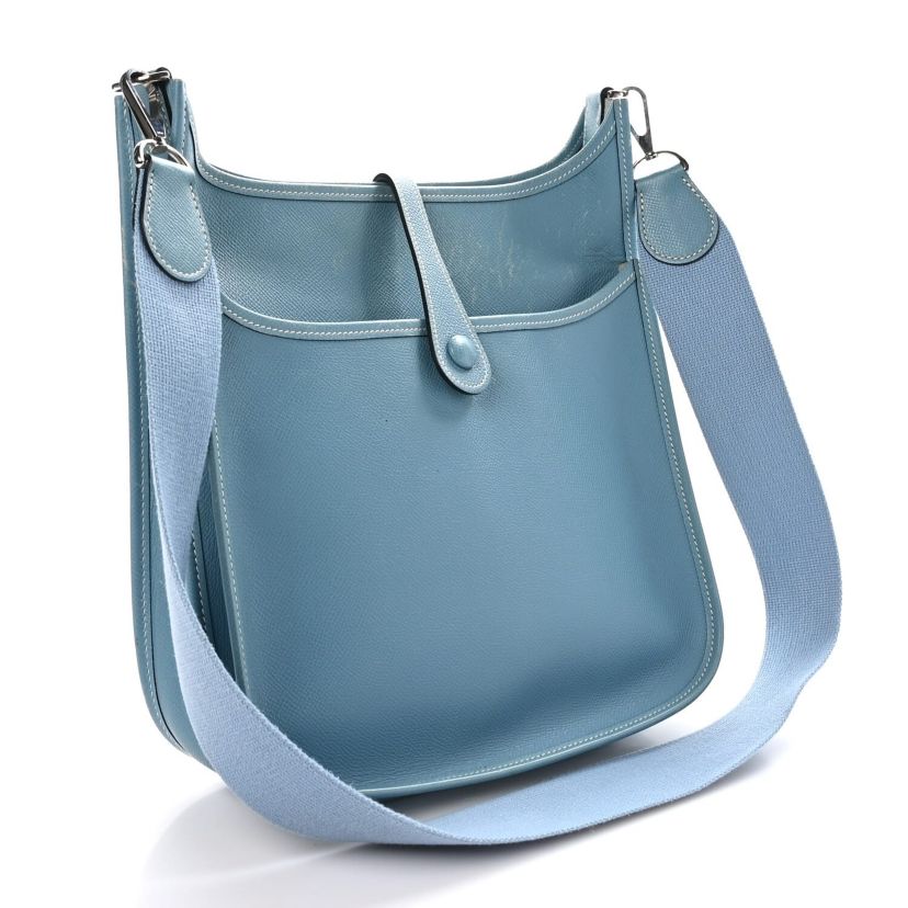 Hermes Epsom Evelyne II PM Blue Jean -FINAL SALE NO RETURNS
