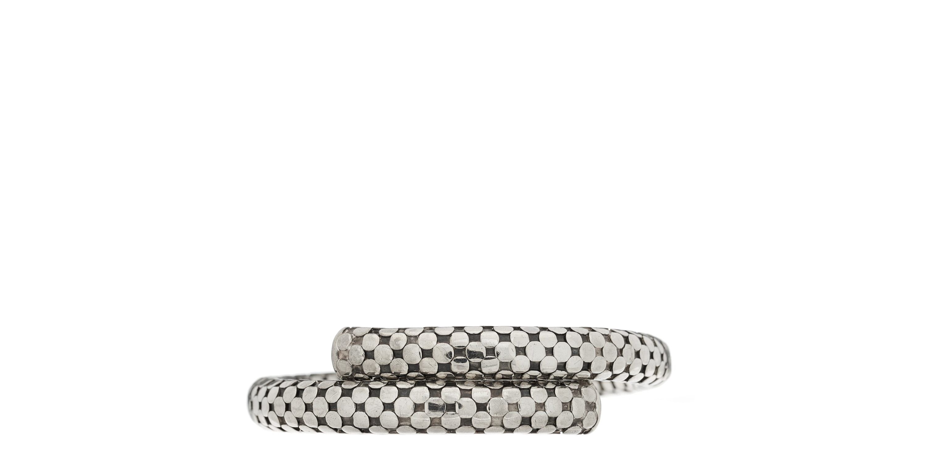 John Hardy Sterling Silver Dot Coil Bracelet -FINAL SALE NO RETURNS