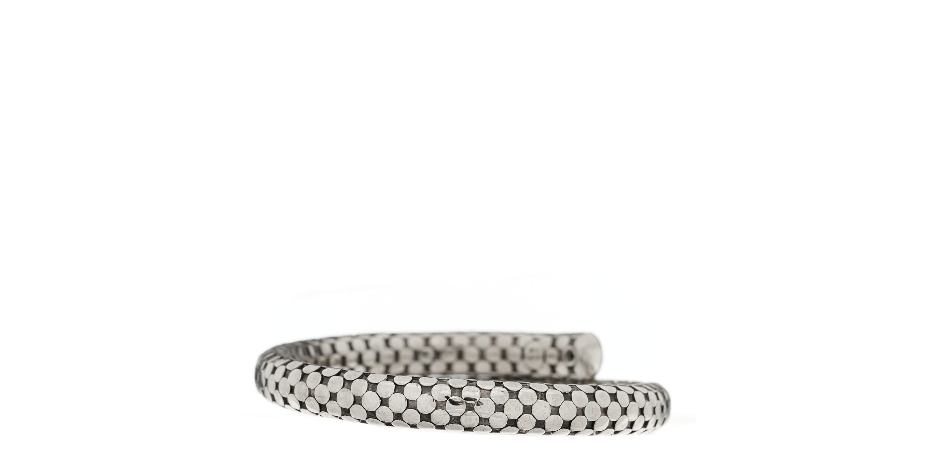 John Hardy Sterling Silver Dot Coil Bracelet -FINAL SALE NO RETURNS