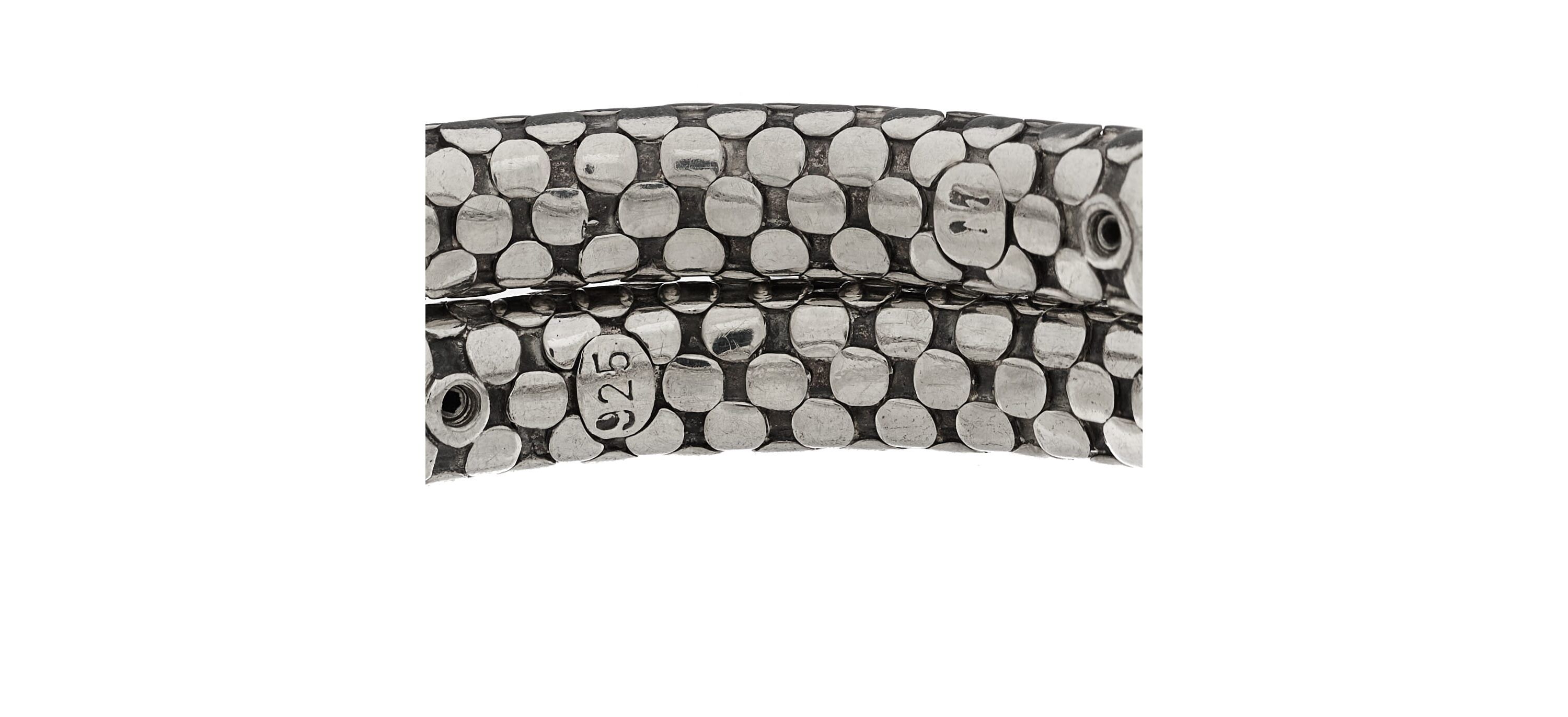 John Hardy Sterling Silver Dot Coil Bracelet -FINAL SALE NO RETURNS