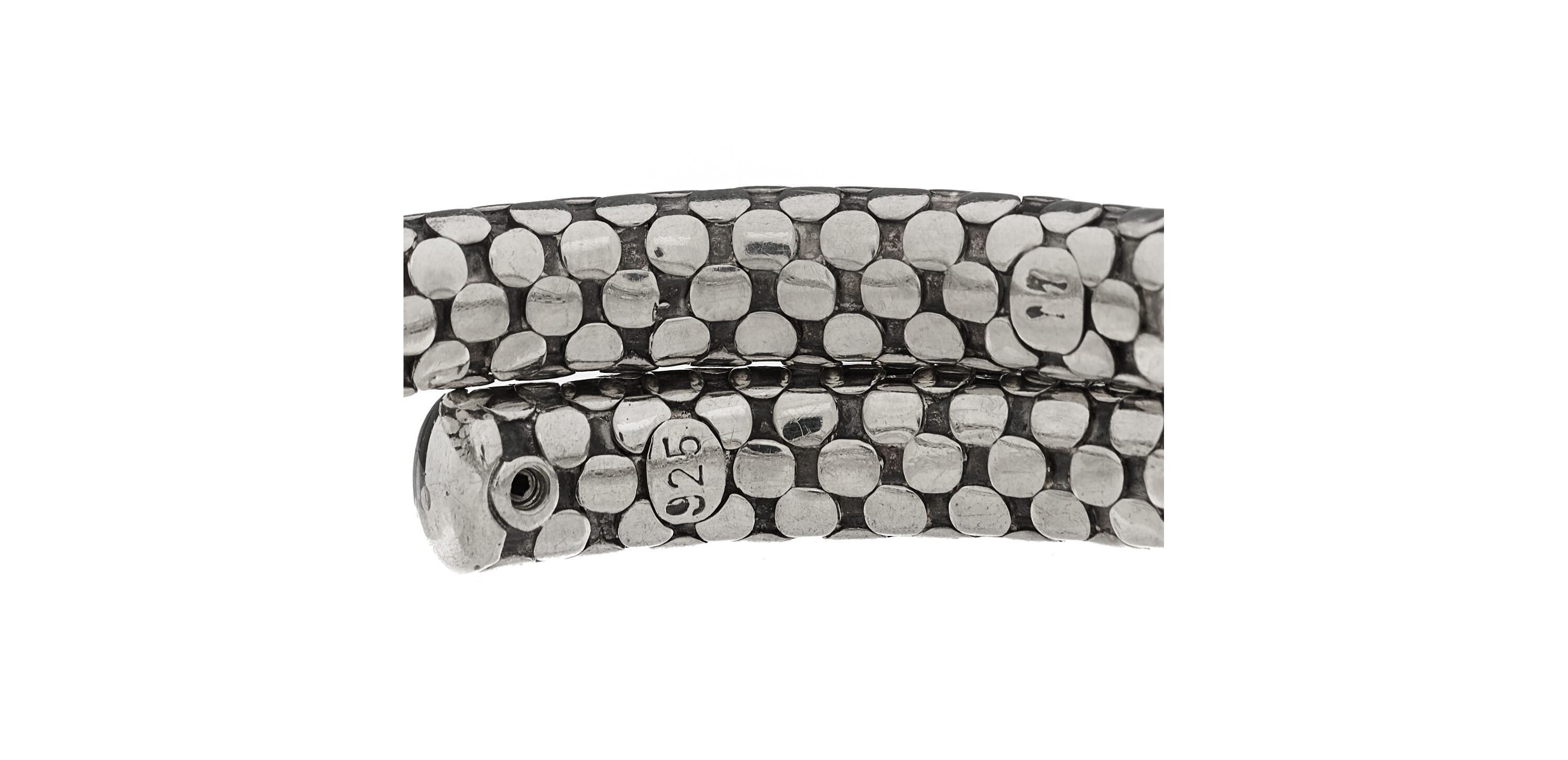 John Hardy Sterling Silver Dot Coil Bracelet -FINAL SALE NO RETURNS