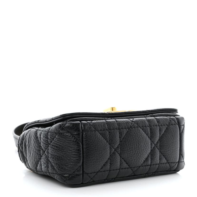 Dior Supple Calfskin Cannage Micro Caro Bag Black -FINAL SALE NO RETURNS