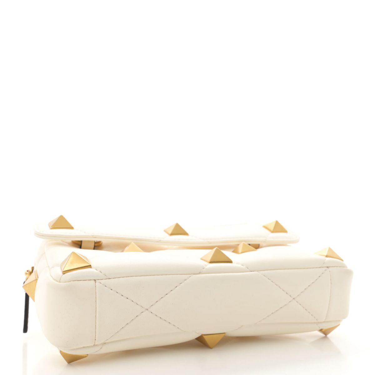 Valentino Nappa Roman Stud Crossbody Ivory -FINAL SALE NO RETURNS
