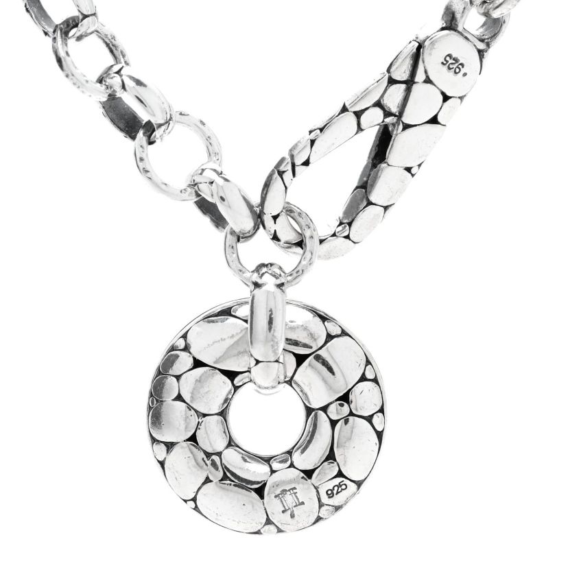 John Hardy Sterling Silver Kali Donut Charm Link Bracelet -FINAL SALE NO RETURNS