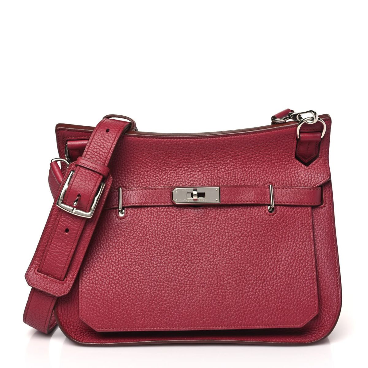 Hermes Taurillon Clemence Jypsiere 28 Rubis -FINAL SALE NO RETURNS