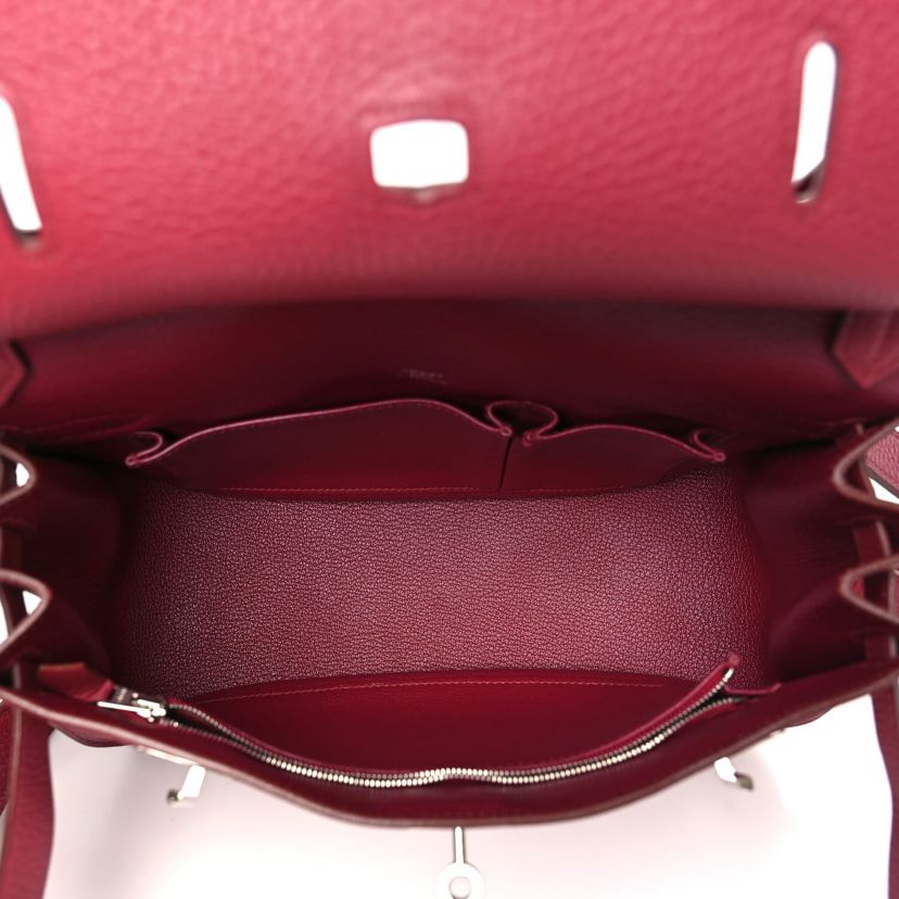 Hermes Taurillon Clemence Jypsiere 28 Rubis -FINAL SALE NO RETURNS
