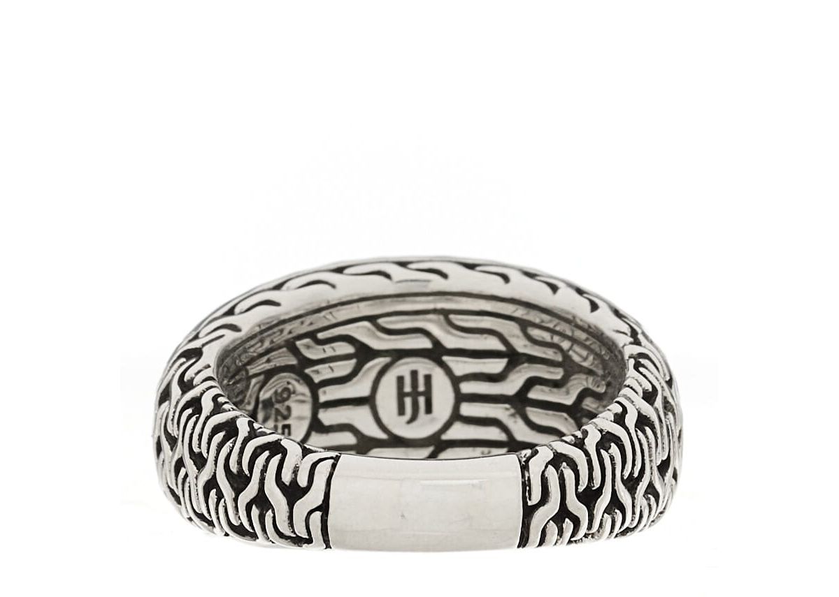 John Hardy Sterling Silver Hammered Dome Ring 52 6 -FINAL SALE NO RETURNS
