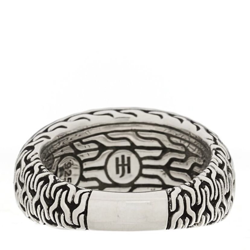 John Hardy Sterling Silver Hammered Dome Ring 52 6 -FINAL SALE NO RETURNS
