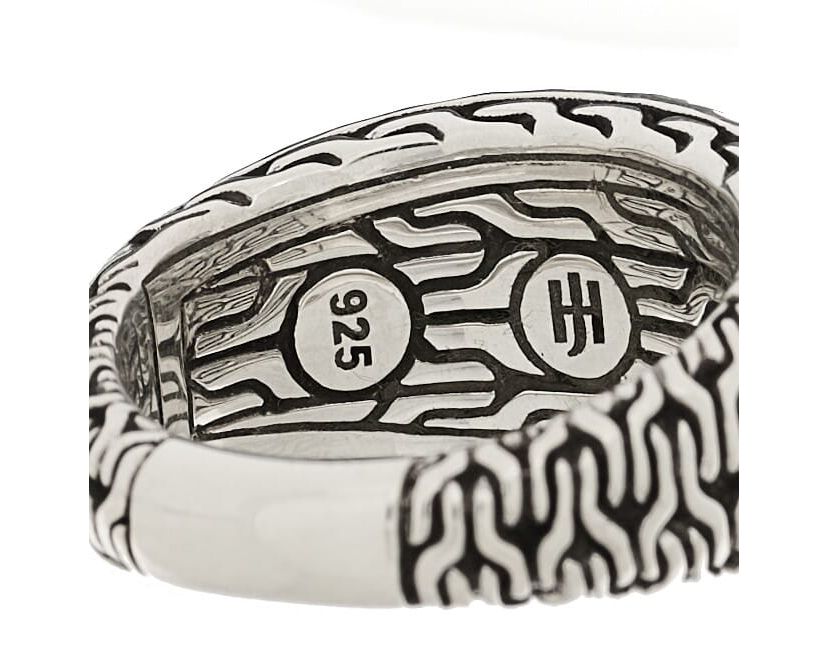 John Hardy Sterling Silver Hammered Dome Ring 52 6 -FINAL SALE NO RETURNS