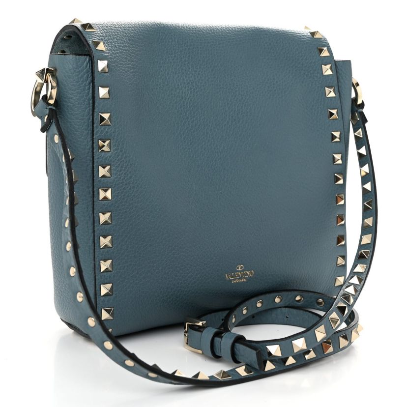 Valentino Rockstud Flip Lock Flap Messenger Bag -FINAL SALE NO RETURNS