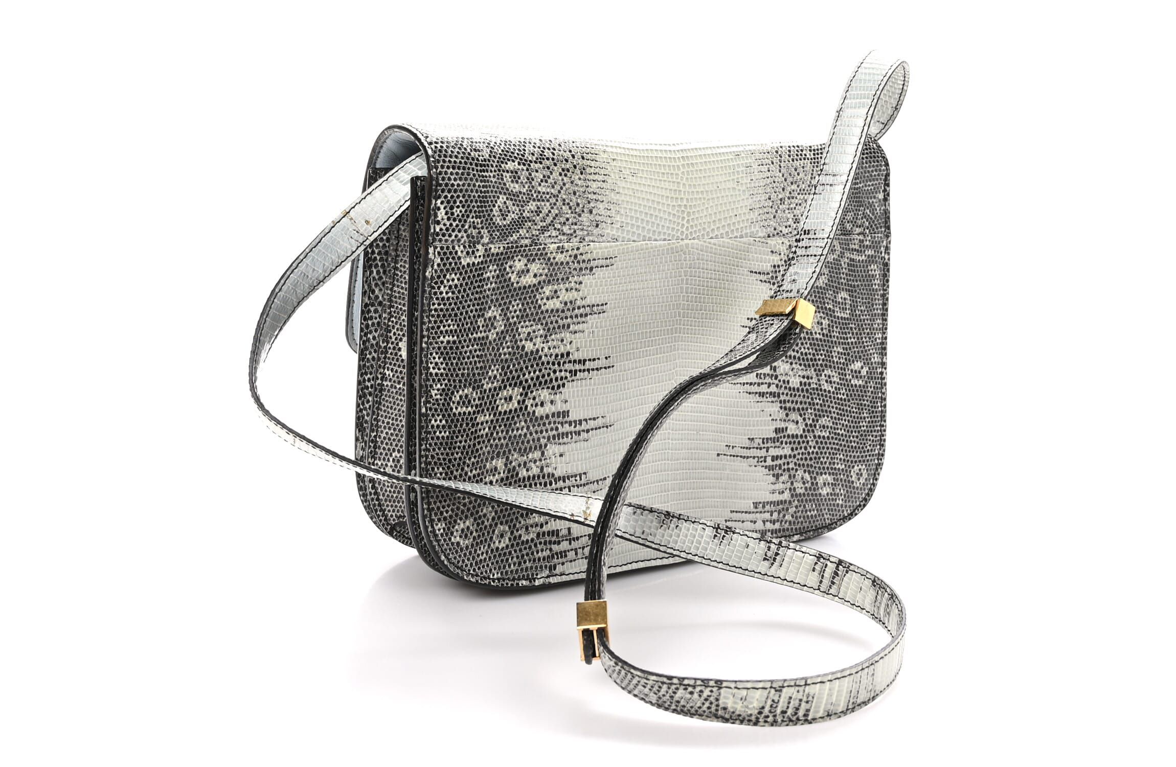 Celine Lizard Small Classic Box Flap Bag Natural -FINAL SALE NO RETURNS
