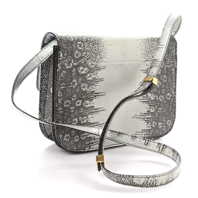 Celine Lizard Small Classic Box Flap Bag Natural -FINAL SALE NO RETURNS