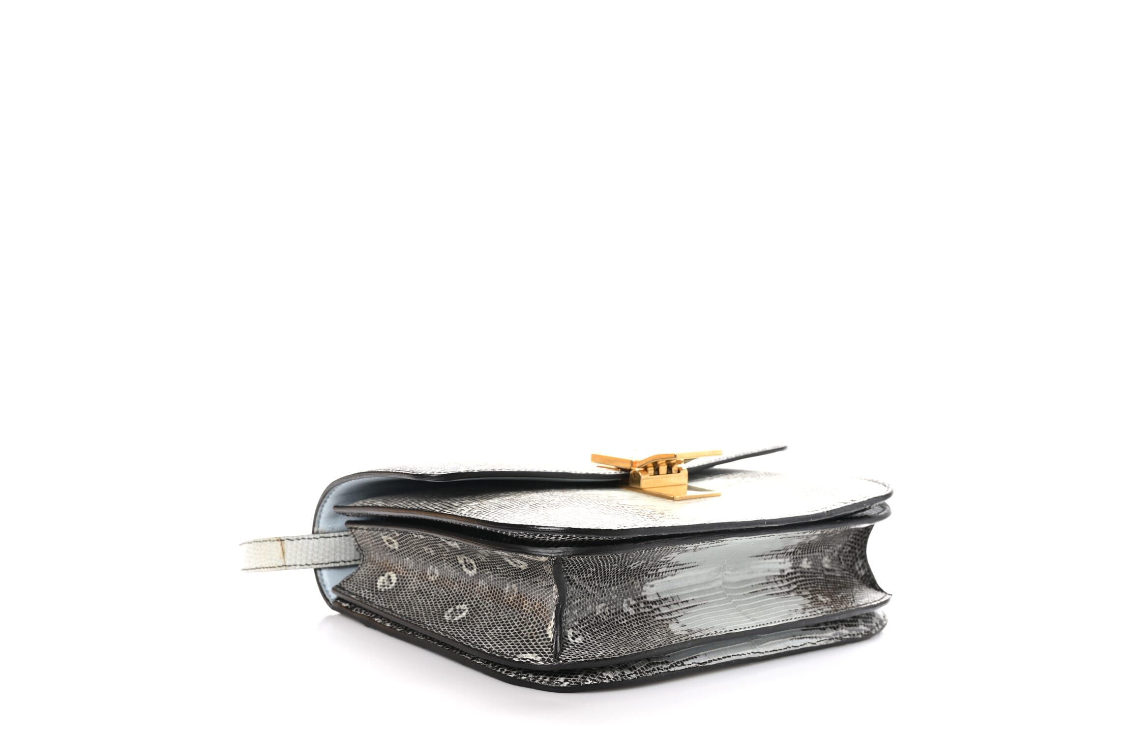 Celine Lizard Small Classic Box Flap Bag Natural -FINAL SALE NO RETURNS