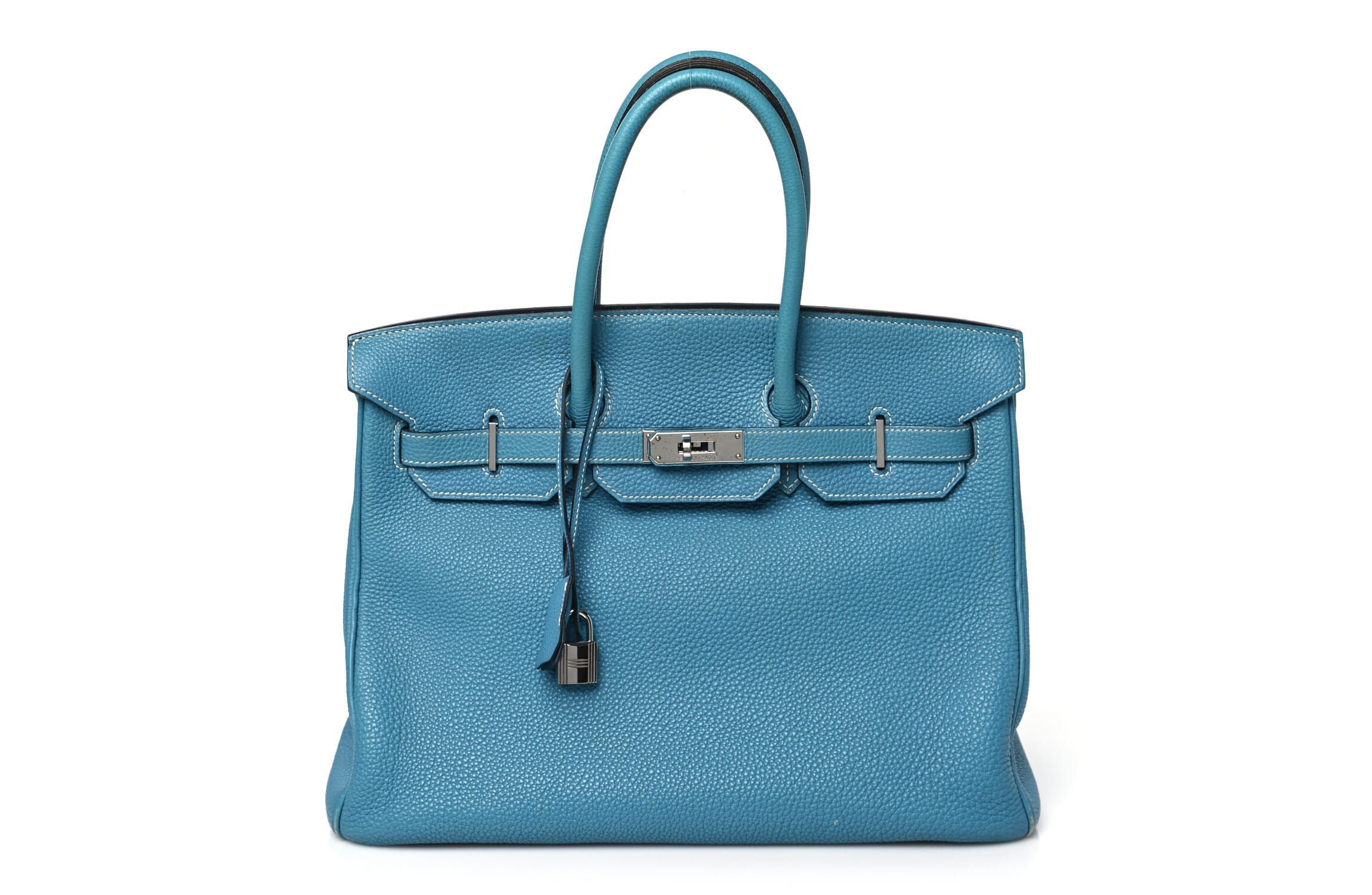 Hermes Togo BIRKIN 35 Blue Jean -FINAL SALE NO RETURNS