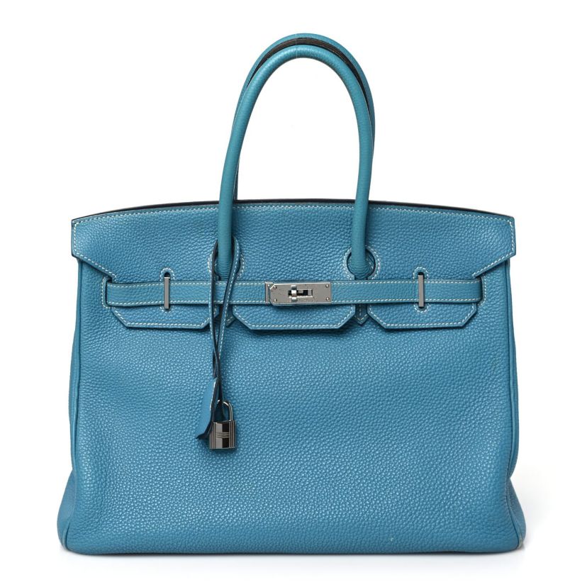 Hermes Togo BIRKIN 35 Blue Jean -FINAL SALE NO RETURNS