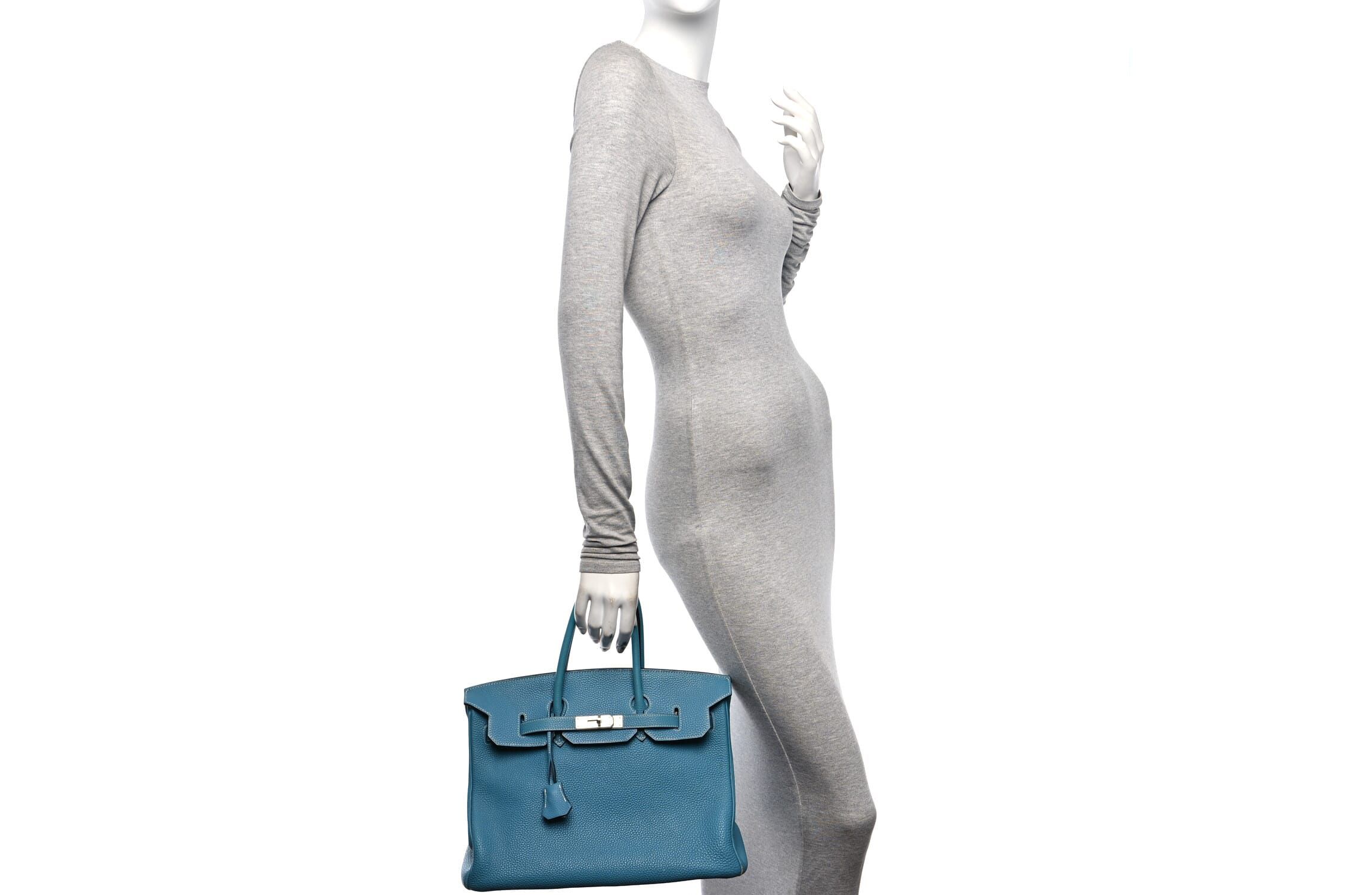 Hermes Togo BIRKIN 35 Blue Jean -FINAL SALE NO RETURNS