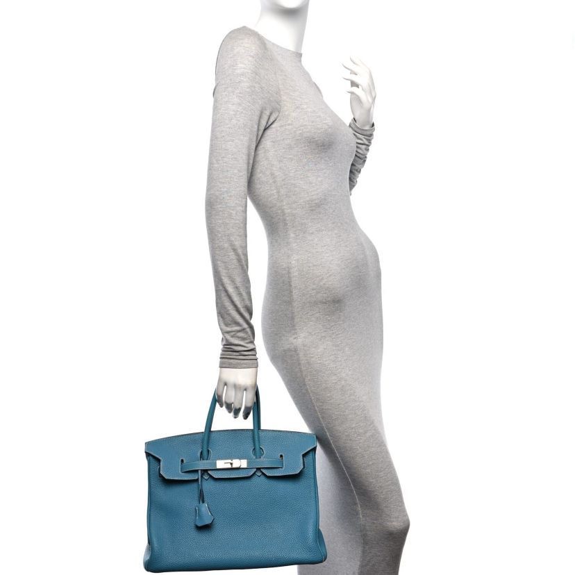 Hermes Togo BIRKIN 35 Blue Jean -FINAL SALE NO RETURNS