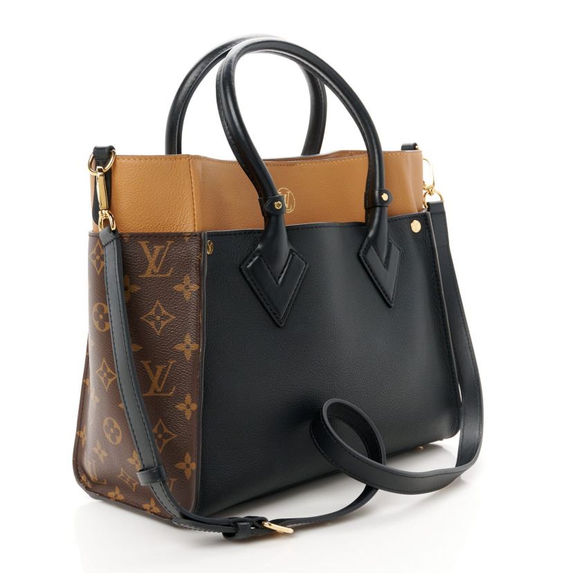 Louis Vuitton Calfskin Monogram On My Side Greige -FINAL SALE NO RETURNS